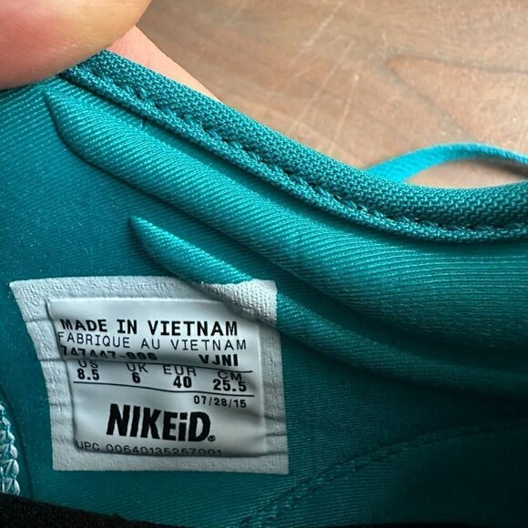 Nike Free TR Fit 5 NikeiD Custom Teal Ombre Training Sneaker Size 8.5 - Picture 9 of 9